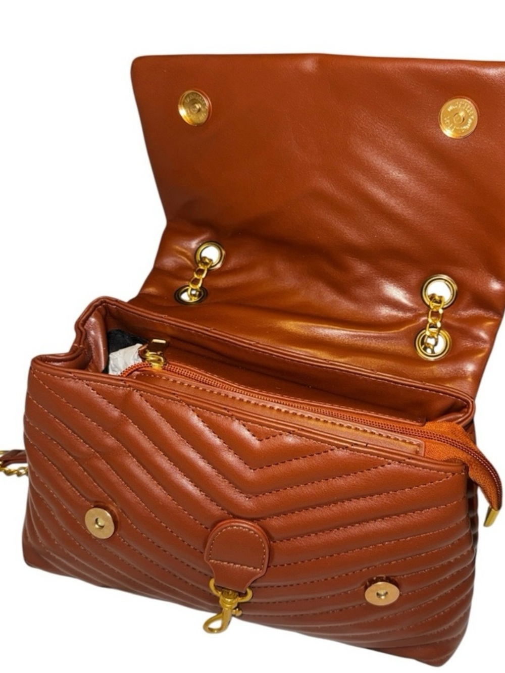 Brown satchel purse - Picture 6 of 7